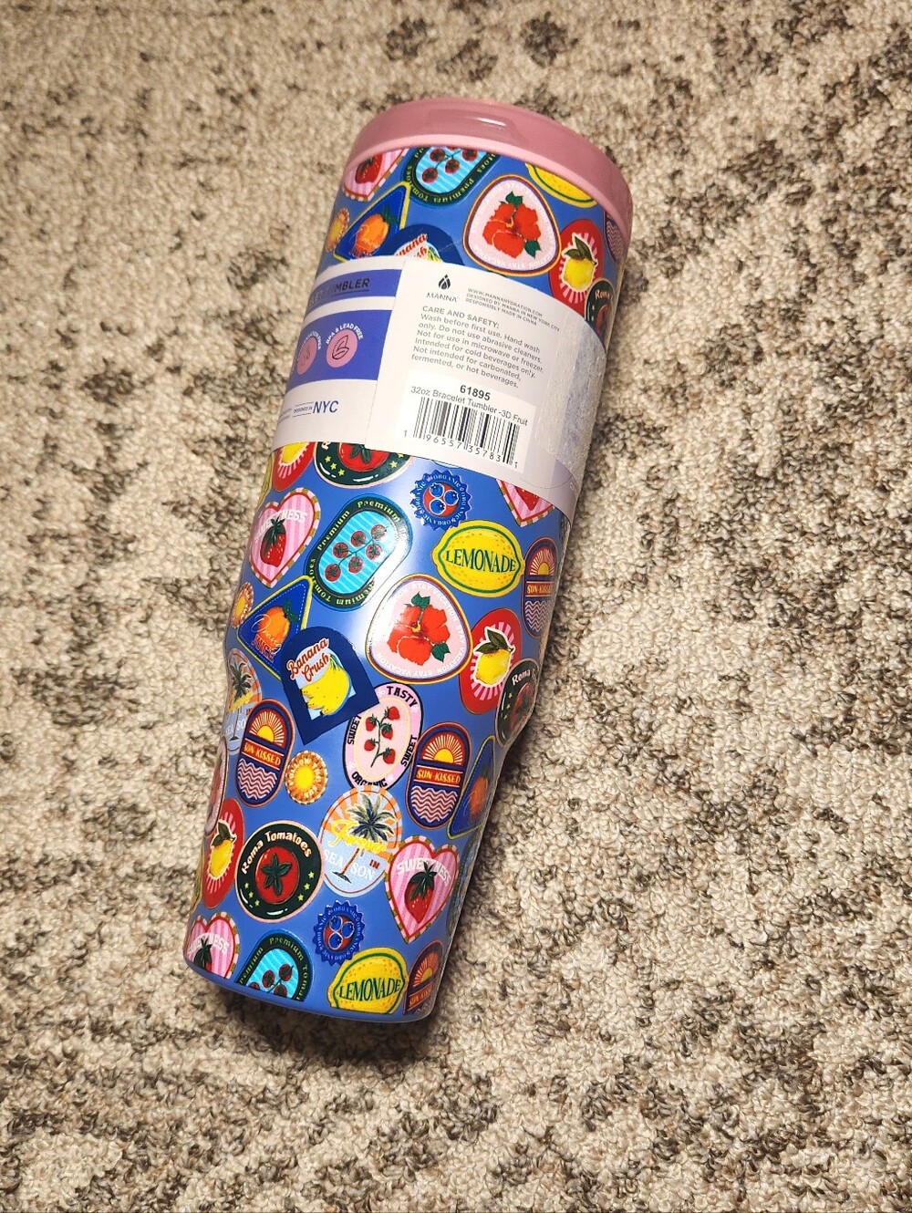 Manna Stainless Steel Summer Print Tumbler - Picture 2 of 9
